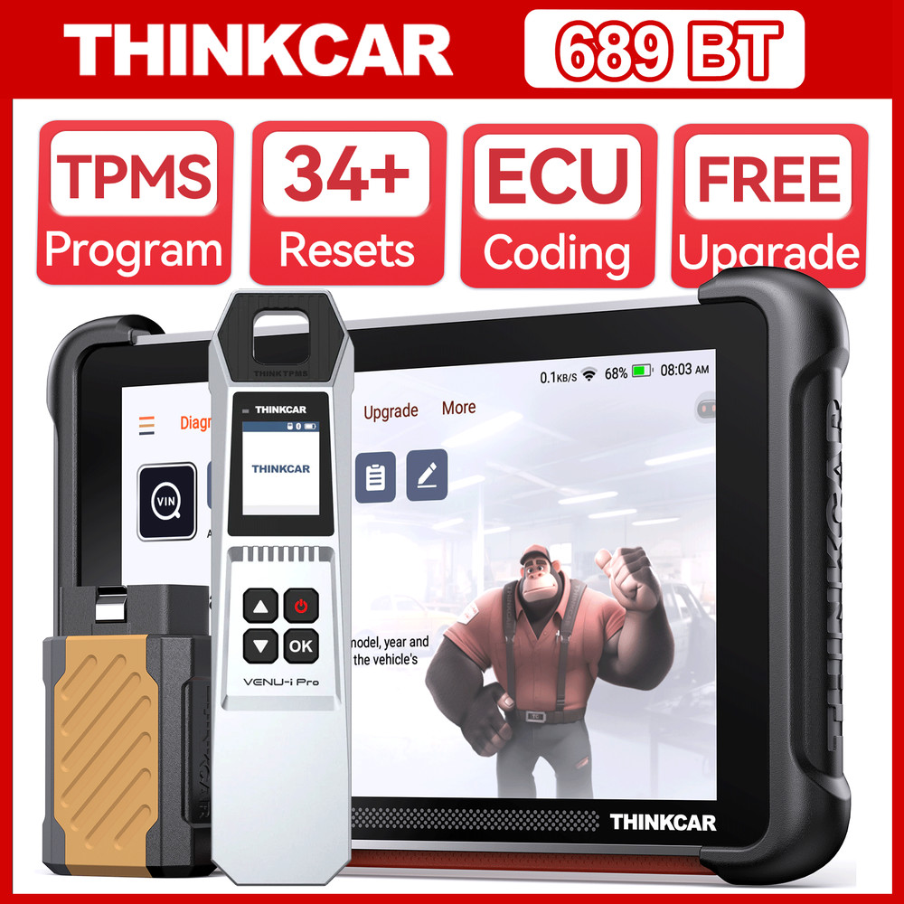 Thinkcar FREE UPDATE Scanner Thinkscan 689BT Car TPMS IMMO Program Tool ECU Code