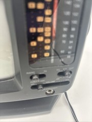 Mini TV GPX TVP7 AM/FM Portable Television Black & White . Used Tested Working.