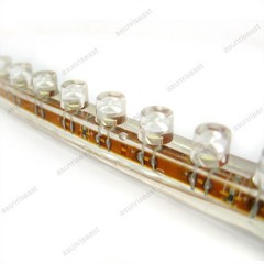 White 24cm 24LED PVC Flexible LED Strip Light Waterproof for Car Motorcycle