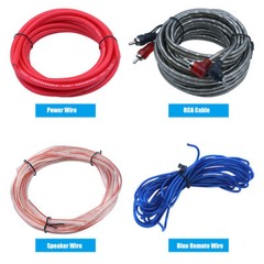 4 Gauge 2300W Car Audio Cable Kit Amplifier Install Amp RCA Subwoofer Sub Wiring
