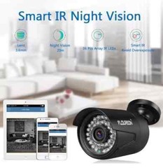 Floureon Security Camera NTSC System 8 AHD Cameras, 1080P, 8CH DVR