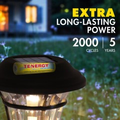 Tenergy Solla NiMH AA 1000mAh 1300mAh Rechargeable Batteries Solar Garden Lights