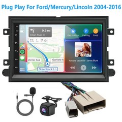 Plug Play Wireless Carplay Car Radio Stereo GPS For Ford F150 Mustang 2005-2009