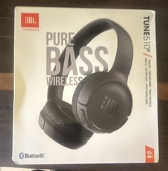 JBL Tune 510BT Pure Bass Wireless Bluetooth On-Ear Headphones, Black