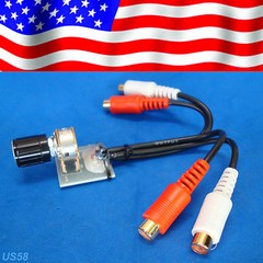 CUSTOM FLUSH MOUNT AMP AMPLIFIER RCA REMOTE BASS BOOST GAIN KNOB LEVEL US SELLER