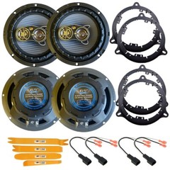 4X 300W 4way 6.5″ Front and Rear Door Speakers for 2013 to 2019 Nissan Sentra
