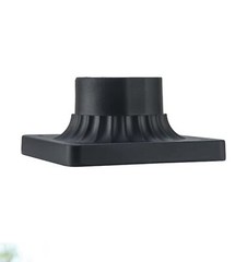 Canby 5.5 In. Black Square Pier Mount Base For 3 Inch Post Top Mounts