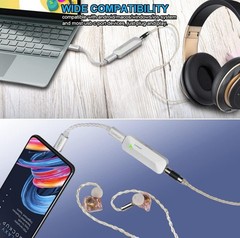 Portable Headphone Amp, Balanced 2.5mm Output LC3100 Series, Mini HiFi DAC Ch…