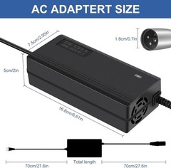 Fast Charger for 36V Lithium Battery, XLR Plug