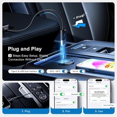 Faimee T11 Wireless CarPlay Adapter HDMI Wi-Fi Bluetooth 4K Dual-Band 4GB+32GB