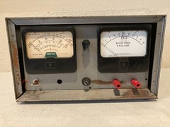 Vintage Homebrew Adjustable Power Supply Precise 909 VTVM & Rotor Speed Meter
