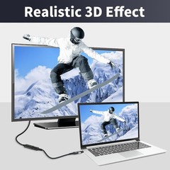 Mini HDMI to HDMI Adapter 2-Pack 8K@60Hz 4K@144Hz for Raspberry Pi Camera