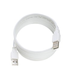 White USB 2.0 A Male to A Male Cable Cord 3FT 6FT 10FT 15FT DATA WIRE HP CANNON