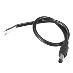 DC Power 5.5 x 2.5mm 10A 30cm Barrel Male Plug Connector Pigtail