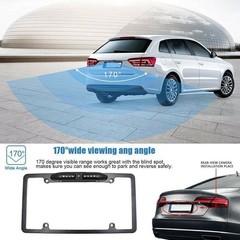 NEW License Plate Metal Frame Rear View Backup Camera CMOS HD LED Night Vision