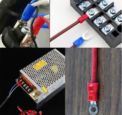 1200Pcs Insulated Electrical Wire Terminals Ring Butt Spade, Fork Connector Kits
