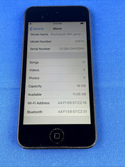 Apple iPod Touch 6th Gen A1574 16GB Space Gray No iCloud No MDM