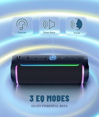 Portable 40W Bluetooth Speaker – Waterproof, 30 Hours Playtime, TWS Pairing