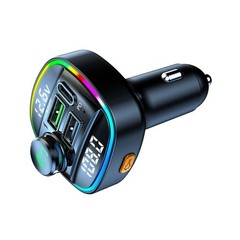 Bluetooth 5.0 Car Wireless FM Transmitter Adapter USB PD Charger AUX Hands Free