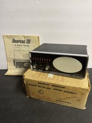 Electra Bearcat III BC-3 Vintage Scanner 8 Channels – No Cord, OG Box + Manual