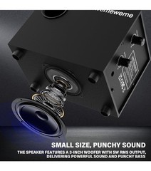 Wemeweme Computer Speakers, PC Speakers Subwoofer Desktop Laptop Monitor Gaming
