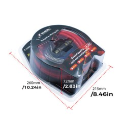 2300W 4 Gauge Car Audio Cable Kit Amplifier Install Amp RCA Subwoofer Sub Wiring