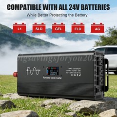 Pure Sine Wave 10000Watt Power Inverter DC 12v to AC 110V-120V for Solar Systems