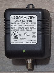 ⭐ COMMSCOPE CSAPAE415V500 AC ADAPTER FOR CABLE TV AMPLIFIER 12V DC 500MA ⭐