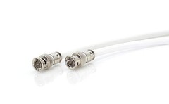 HD SDI Cable – White Coaxial BNC Male to Male 20ft – 75 Ohm 3Gbps