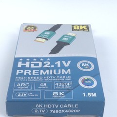 8k Ultra HD HDMI Cable High Speed 2.1 for HDTV PC LAPTOP Gaming 48Gbps 4320p ARC