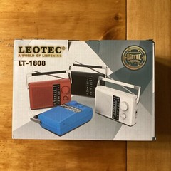 LEOTEC AM/FM Radio Black Best Reception, AC or Battery Operated Portable Radio