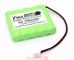 Home Alarm system 3507/6 6V 700mAh Ni-MH Battery for Hyper Skidding RC Stunt Toy