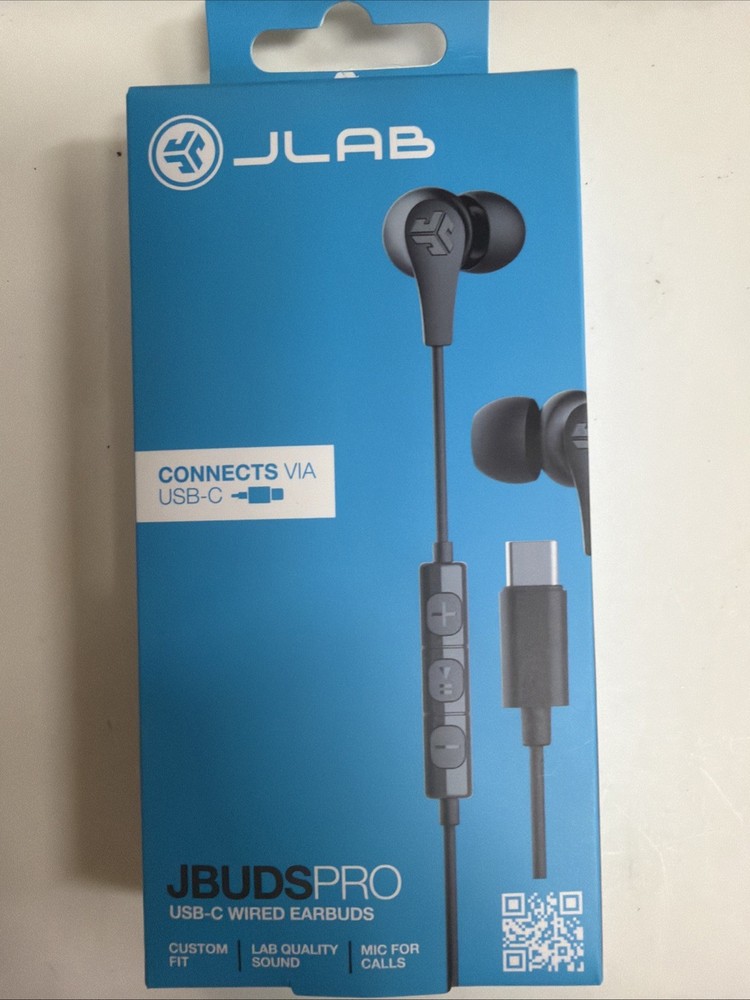 JLab Audio JBUDS PRO USB-C Wired Earbuds, Black EPROTPCRBLK123