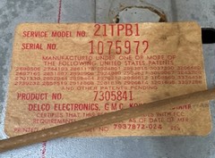 1972 GM Delco Chevy Blazer Push Button AM Radio Dial Knob Rare Vintage Read