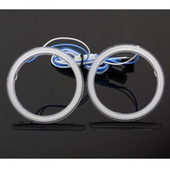 2X 70mm 7Watt Super Bright COB LED Angel Eyes Halo Ring Light Car DRL FOG 12-24V