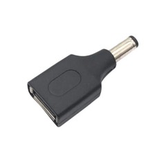USB 2.0 A To DC Power Supply Charger 5.5mm x 2.1mm Male Female Converter Adapter
