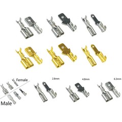 900/540Pcs Male Female Spade Wire Connector Crimp Terminal for Car Audio Speaker