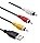 USB to RCA Cable 5FT, USB 2.0 A Female to 3 RCA Female Adapter Cord AV Composite