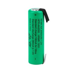 Tenergy AA 1.2V 2000mAh NiMH Flat Top Rechargeable Battery Cell w/ Tabs