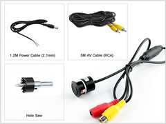 Front View Camera, Car Auto Front View Camera Forward Cam Screw Bumper Mount Un
