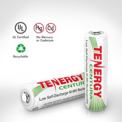 Tenergy CENTURA AA AAA C D 9V NiMH High Capacity Rechargeable Batteries LOT