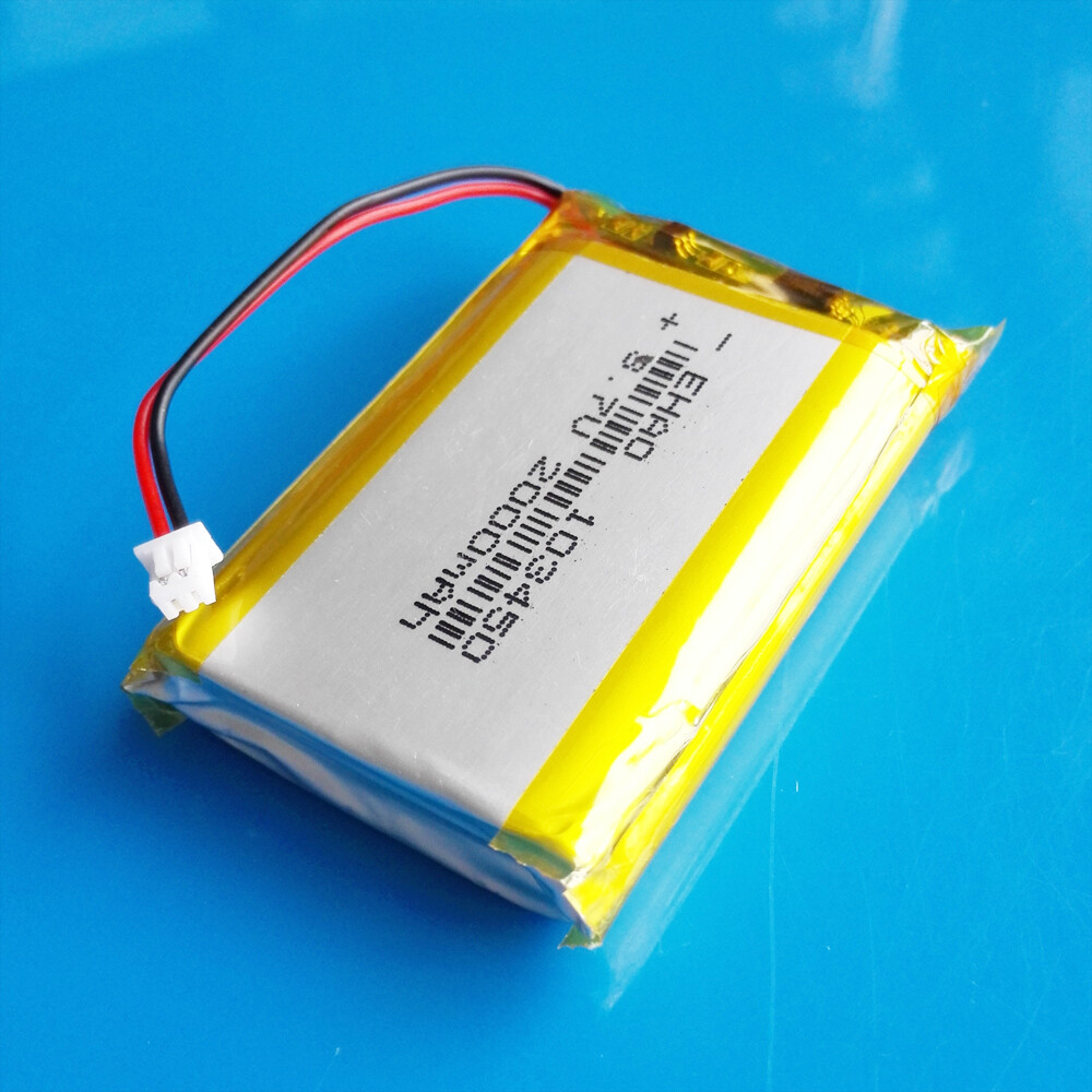 3.7v 2000mAh Li Po Rechargeable Battery 103450 JST 2P 1.25/1.5/2.0/2.5 Connector