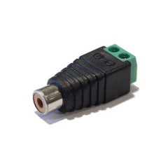 10-Pack Phono RCA Male and Female Plug to AV Screw Terminal Audio/Video Connecto