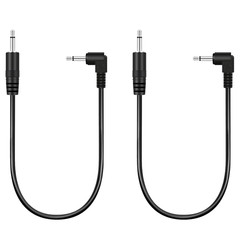 2 Pack 3.5Mm 1/8″ Male TS Mono Plug to 90 Degree Right Angle 3.5Mm Male Mono
