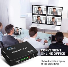 Brand New HDMI Splitter 1 in 4 Out Black