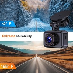 Dash Cam Front and Rear, 2.5K Dual Camera for Cars, 2560P Mini Car Black
