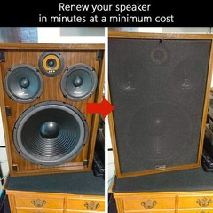 Durable Black Speaker Mesh Cloth 55 x 20 in – Ideal for Home Audio & Stage Use