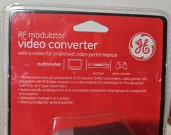 GE RF Modulator Video Converter 37632 Connect Older TV to DVD Video Game Console