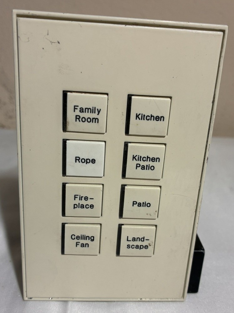 Vantage 8-Button Wired Keypad Station Wall Switch Control – Ivory – Tested