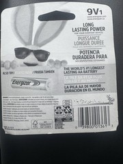 Energizer MAX 9V Alkaline Battery, 1-Pack 9V Block for Everyday Devices